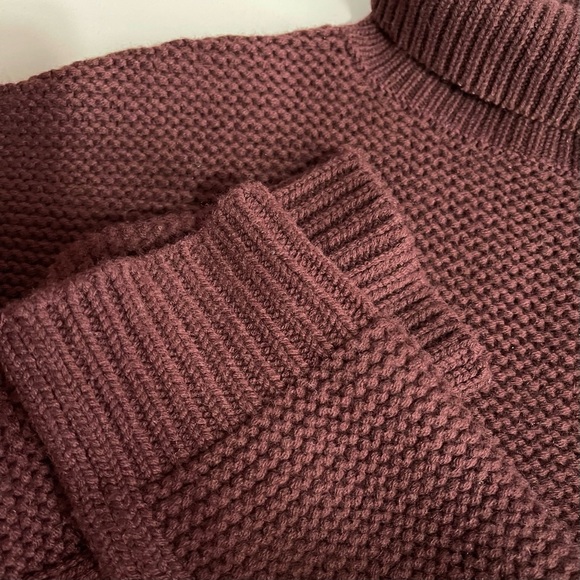 VINCE Women’s Cashmere & Wool Cowl Neck Sweater in Cordovan - Picture 11 of 11